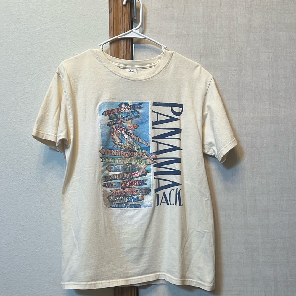 PANAMA JACK Vintage Style Tshirt - Cream